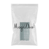 Max 1 Panel Embroidered Lace Window Voile Sheer Curtain Tiers 74x90cm B Blue - Aladdin Shoppers