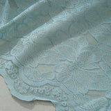 Max 1 Panel Embroidered Lace Window Voile Sheer Curtain Tiers 74x90cm B Blue - Aladdin Shoppers