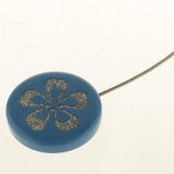 Max 1 Piece Flower Pattern Magnetic Curtain Tiebacks Buckle Clip Holdback Blue - Aladdin Shoppers