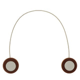 Max 1 Piece Flower Pattern Magnetic Curtain Tiebacks Buckle Clip Holdback Coffee - Aladdin Shoppers