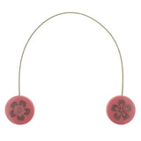 Max 1 Piece Flower Pattern Magnetic Curtain Tiebacks Buckle Clip Holdback Pink - Aladdin Shoppers