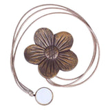 Max 1 Piece Flower Shape Magnetic Curtain Tie Back Coffee - Aladdin Shoppers