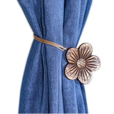 Max 1 Piece Flower Shape Magnetic Curtain Tie Back Coffee - Aladdin Shoppers