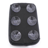 Max 1 Piece Gloss Black Highly Stretchable Motorcycle 6 Suction Cup Rectangular Pillion Pad Seat Fits for Harley 883 1200 X48 72 - Aladdin Shoppers