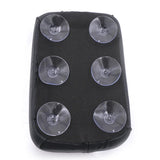 Max 1 Piece Gloss Black Highly Stretchable Motorcycle 6 Suction Cup Rectangular Pillion Pad Seat Fits for Harley 883 1200 X48 72 - Aladdin Shoppers