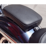 Max 1 Piece Gloss Black Highly Stretchable Motorcycle 6 Suction Cup Rectangular Pillion Pad Seat Fits for Harley 883 1200 X48 72 - Aladdin Shoppers