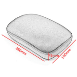 Max 1 Piece Gloss Black Highly Stretchable Motorcycle 6 Suction Cup Rectangular Pillion Pad Seat Fits for Harley 883 1200 X48 72 - Aladdin Shoppers