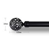Max 1 Piece Retro Curtain Pole Rod Finials Ends Heads 28mm A Style Black - Aladdin Shoppers