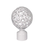 Max 1 Piece Retro Curtain Pole Rod Finials Ends Heads 28mm A Style White - Aladdin Shoppers