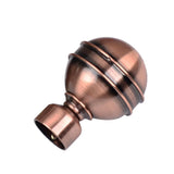 Max 1 Piece Retro Curtain Pole Rod Finials Ends Heads 28mm E Style Red Bronze - Aladdin Shoppers