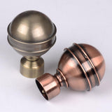 Max 1 Piece Retro Curtain Pole Rod Finials Ends Heads 28mm E Style Red Bronze - Aladdin Shoppers