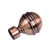 Max 1 Piece Retro Curtain Pole Rod Finials Ends Heads 28mm E Style Red Bronze - Aladdin Shoppers