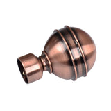 Max 1 Piece Retro Curtain Pole Rod Finials Ends Heads 28mm E Style Red Bronze - Aladdin Shoppers