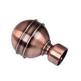 Max 1 Piece Retro Curtain Pole Rod Finials Ends Heads 28mm E Style Red Bronze - Aladdin Shoppers