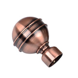 Max 1 Piece Retro Curtain Pole Rod Finials Ends Heads 28mm E Style Red Bronze - Aladdin Shoppers