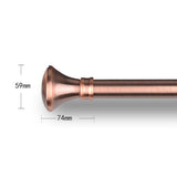 Max 1 Piece Retro Curtain Pole Rod Finials Ends Heads 28mm F Style Red Bronze - Aladdin Shoppers