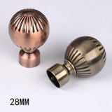 Max 1 Piece Retro Curtain Pole Rod Finials Ends Heads 28mm G Style Red Bronze - Aladdin Shoppers