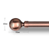 Max 1 Piece Retro Curtain Pole Rod Finials Ends Heads 28mm G Style Red Bronze - Aladdin Shoppers