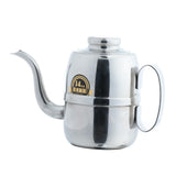 Max 1 Piece Stainless Steel Fine Mouth Hand-Flushed Coffee Pot with Ears 500ml - Aladdin Shoppers