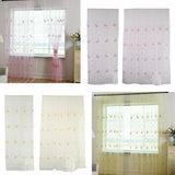 Max 1 Piece Window Voile Sheer Curtain Valance Tiers Pink_1x2.5m - Aladdin Shoppers