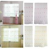 Max 1 Piece Window Voile Sheer Curtain Valance Tiers Pink_1x2.5m - Aladdin Shoppers