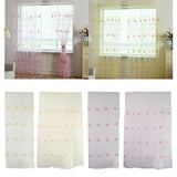 Max 1 Piece Window Voile Sheer Curtain Valance Tiers Pink_1x2.5m - Aladdin Shoppers