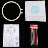 Max 1 Set DIY Embroidery Starter Kit Garland Pattern Needlework Craft Garland 2 - Aladdin Shoppers