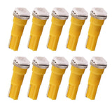 Max 10 Pieces Car 12V T5 5050 1SMD Gauge Instrument Panel Dashboard Light Yellow - Aladdin Shoppers