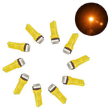 Max 10 Pieces Car 12V T5 5050 1SMD Gauge Instrument Panel Dashboard Light Yellow - Aladdin Shoppers
