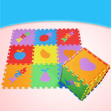 Max 10 Pieces Foam Puzzle Exercise Mat Interlocking Tiles Fruits - Aladdin Shoppers
