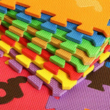 Max 10 Pieces Foam Puzzle Exercise Mat Interlocking Tiles Fruits - Aladdin Shoppers