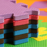Max 10 Pieces Foam Puzzle Exercise Mat Interlocking Tiles Fruits - Aladdin Shoppers