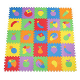 Max 10 Pieces Foam Puzzle Exercise Mat Interlocking Tiles Vegetables and Fruits - Aladdin Shoppers
