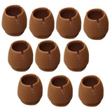 Max 10 Pieces Table Chair Leg Floor Protectors Round Bottom Round Mouth 17-21mm - Aladdin Shoppers