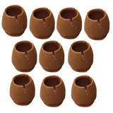 Max 10 Pieces Table Chair Leg Floor Protectors Round Bottom Round Mouth 17-21mm - Aladdin Shoppers