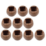 Max 10 Pieces Table Chair Leg Floor Protectors Round Bottom Square Mouth 32-37mm - Aladdin Shoppers