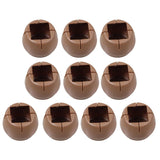 Max 10 Pieces Table Chair Leg Floor Protectors Round Bottom Square Mouth 32-37mm - Aladdin Shoppers