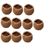 Max 10 Pieces Table Chair Leg Floor Protectors Round Bottom Square Mouth 45-50mm