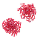 Max 100 Pieces 22-16 Gauge Nylon Fully Insulated Male Female Spade Terminals Kit - Aladdin Shoppers