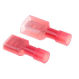 Max 100 Pieces 22-16 Gauge Nylon Fully Insulated Male Female Spade Terminals Kit - Aladdin Shoppers