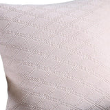 Max 100% Cotton Knit Throw Pillow Case 45x45cm Beige - Aladdin Shoppers