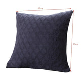 Max 100% Cotton Knit Throw Pillow Case 45x45cm Blue - Aladdin Shoppers