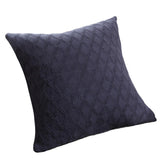 Max 100% Cotton Knit Throw Pillow Case 45x45cm Blue - Aladdin Shoppers