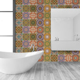 Max 10Pcs 20cm Self Adhesive Square Wall Mosaic Tile Vinyl Brick Sticker Films Type A - Aladdin Shoppers