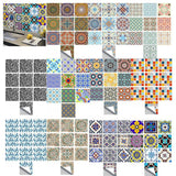 Max 10Pcs 20cm Self Adhesive Square Wall Mosaic Tile Vinyl Brick Sticker Films Type A - Aladdin Shoppers