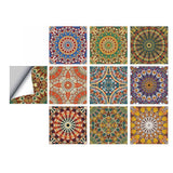 Max 10Pcs 20cm Self Adhesive Square Wall Mosaic Tile Vinyl Brick Sticker Films Type A - Aladdin Shoppers