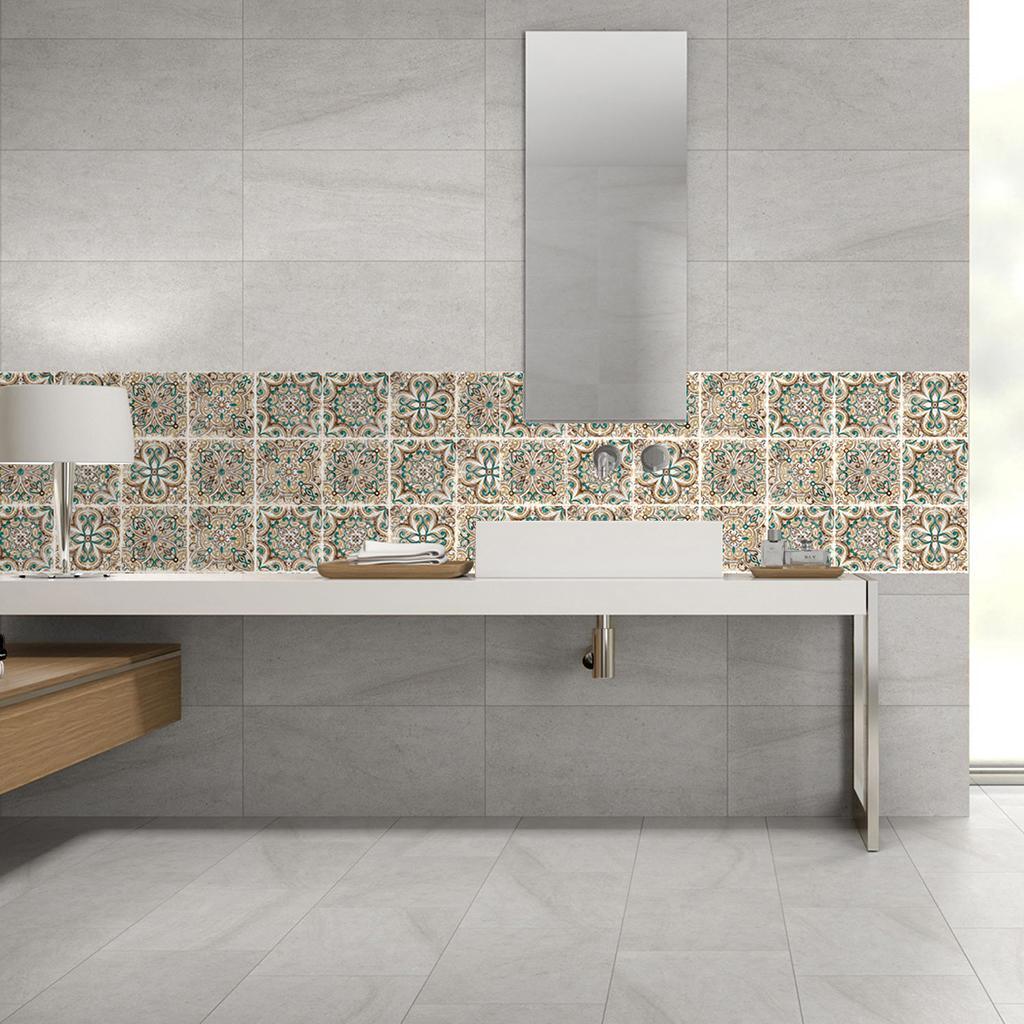 Max 10Pcs 20cm Self Adhesive Square Wall Mosaic Tile Vinyl Brick Sticker Films Type E - Aladdin Shoppers