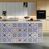 Max 10Pcs 20cm Self Adhesive Square Wall Mosaic Tile Vinyl Brick Sticker Films Type F - Aladdin Shoppers