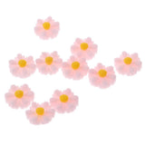 Max 10pcs Cut Daisy Flower Charms for cell phone decorations, clothes pink - Aladdin Shoppers