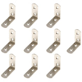Max 10pcs Thickened Steel Angle Fasteners Bracket Straight Angle Set 50x50x20mm - Aladdin Shoppers